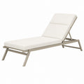 Bain de soleil 198 x 68 x 88 cm métal beige inclinable pour extérieur